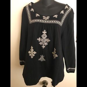 Style & Co black blouse
